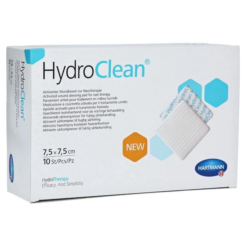 Pansament Activat Pentru Terapia Umeda, 7.5 x 7.5 cm, 10 Bucati, Hydroclean Advance