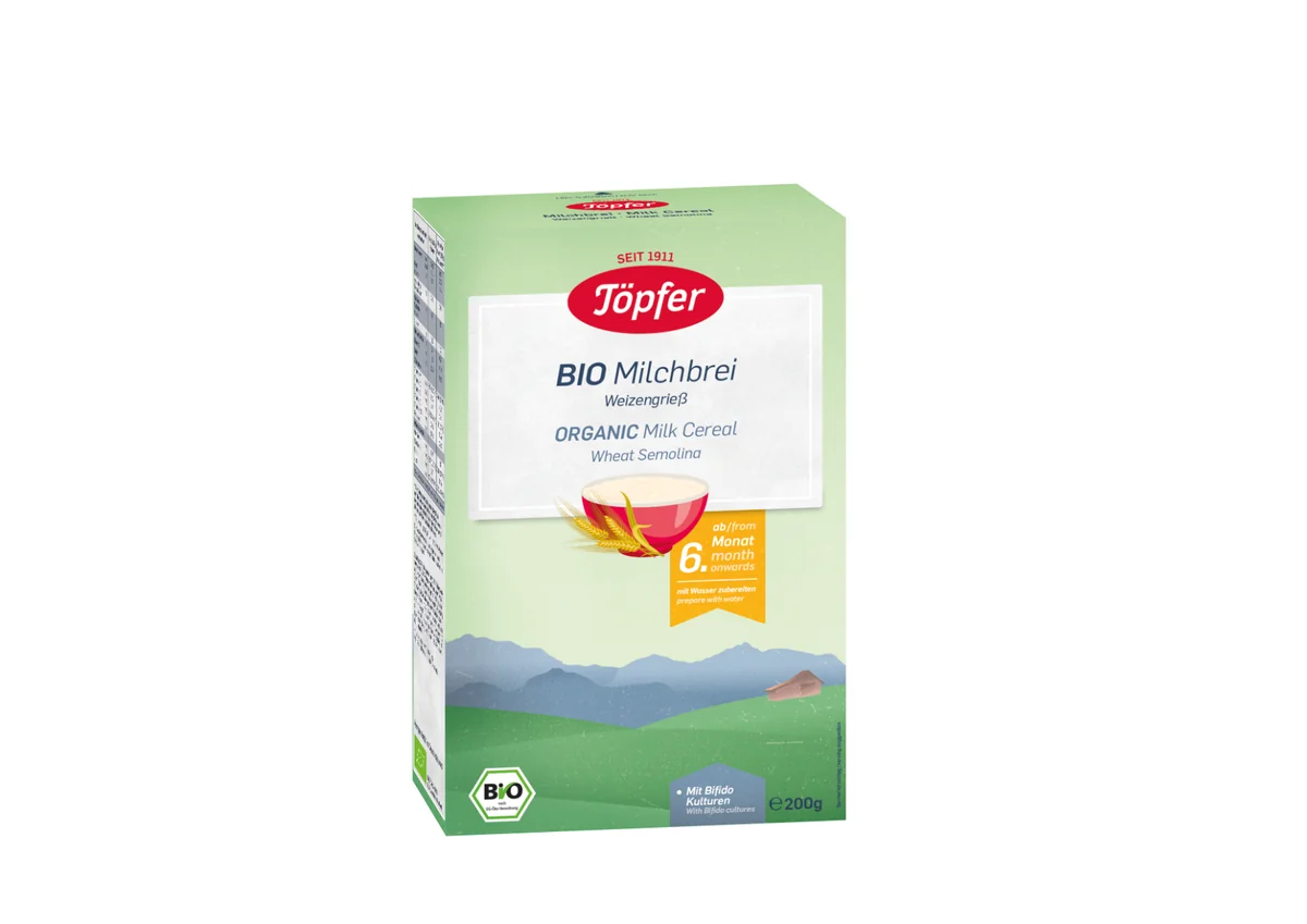 Cereale Din Gris De Grau Cu Lapte, De La 6 Luni, 200g, Topfer