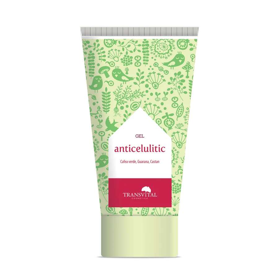 Gel Anticelulitic Cu Cafea Verde, Guarana Si Castan, 150ml, Transvital