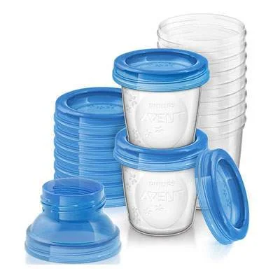 Recipiente Pentru Stocarea Laptelui Matern, 10 Bucati, Philips Avent