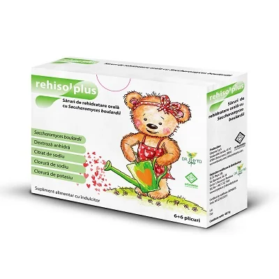 Saruri De Rehidratare Rehisol Plus, 6 + 6 Plicuri, Dr. Phyto