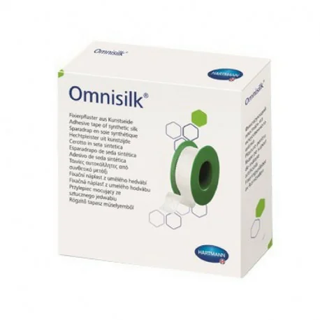 Plasture Hipoalergen Pe Suport De Matase Omnisilk 1.25cmx9.2m, 1 Bucata, Hartmann