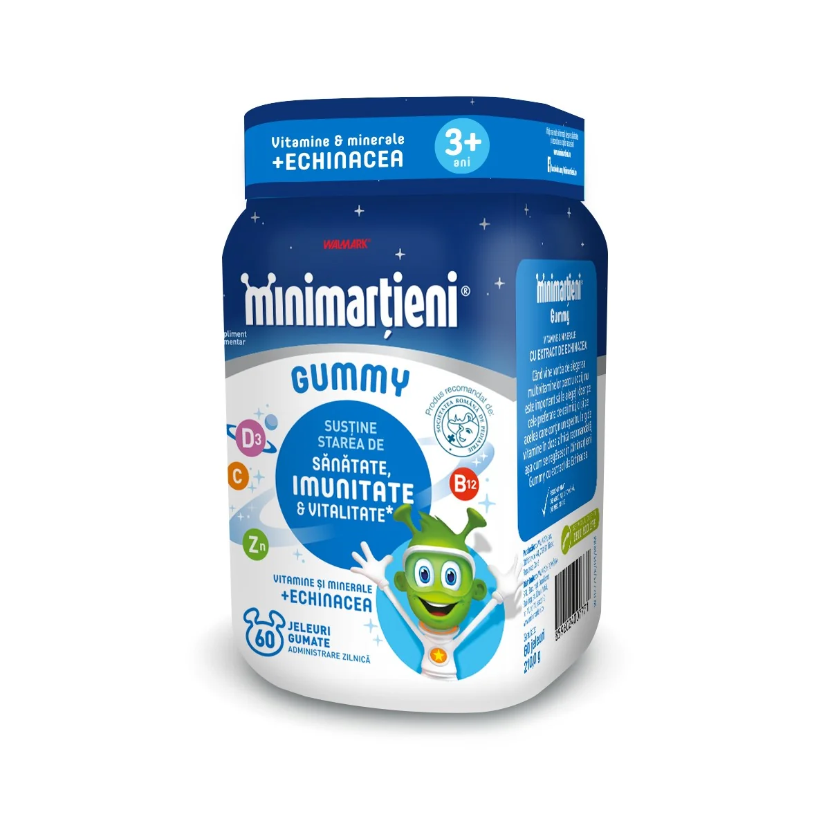Minimartieni Jeleuri Cu Echinacea Gummy, 60 Jeleuri, Walmark