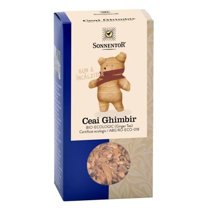Ceai Bio Ghimbir (Zingiber Officinale Roscoe), 90g, Sonnentor