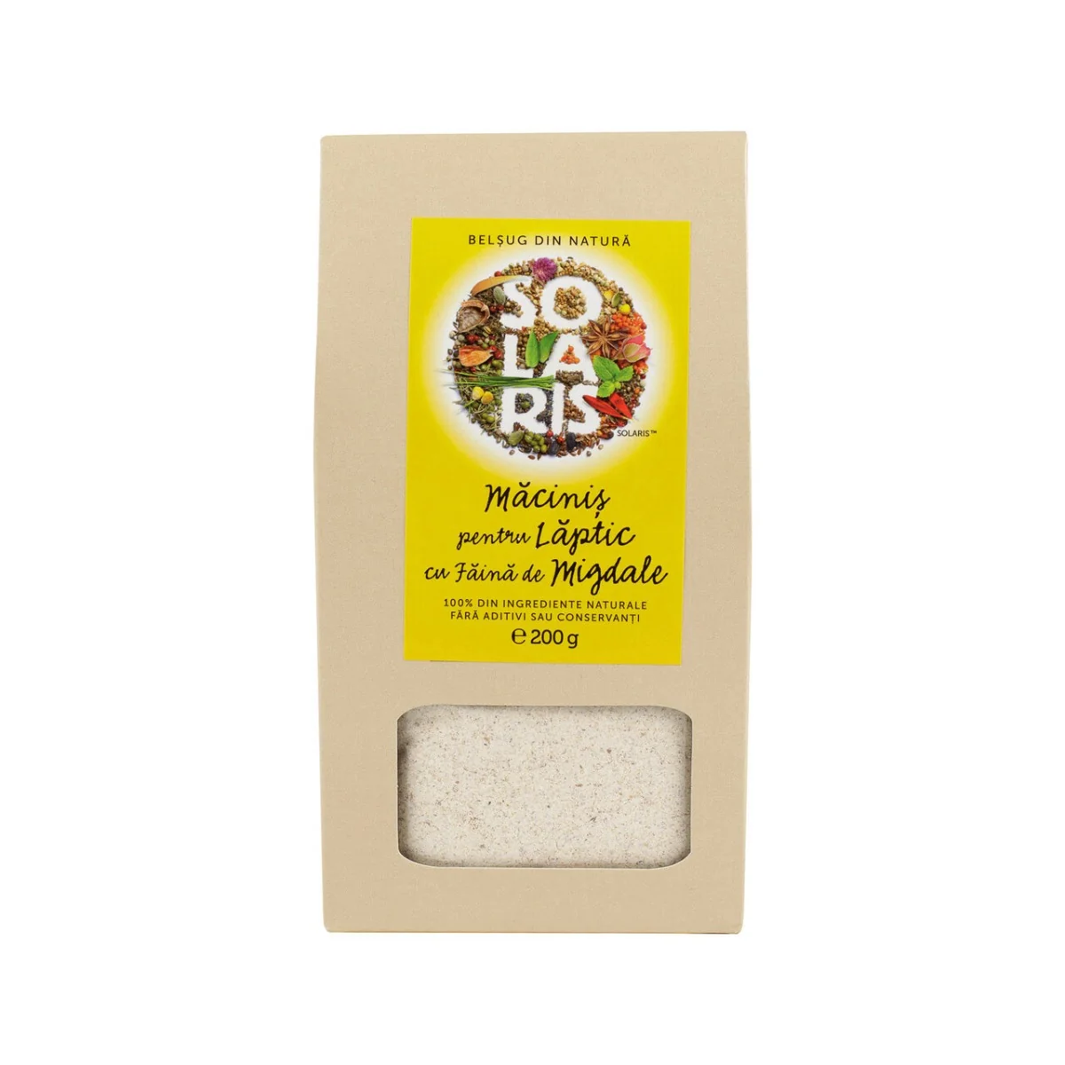 Macinis Pentru Laptic Cu Faina De Migdale, 200g, Solaris