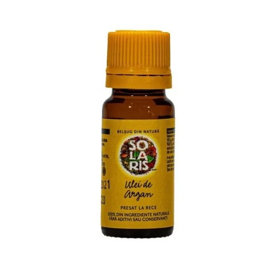 Ulei De Argan Presat La Rece, 10ml, Solaris