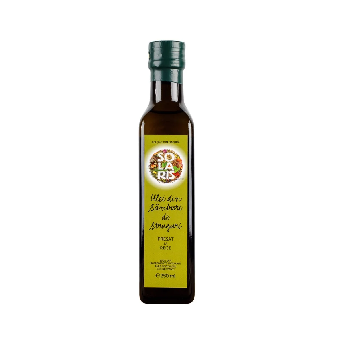 Ulei Din Samburi De Struguri Presat La Rece, 250 Ml, Solaris