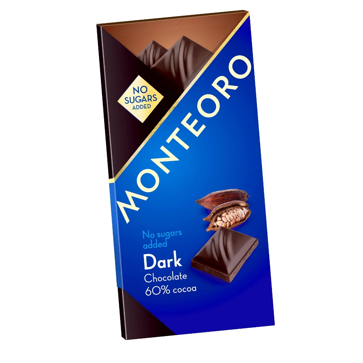 Ciocolata Amaruie Fara Zahar, 90g, Monteoro