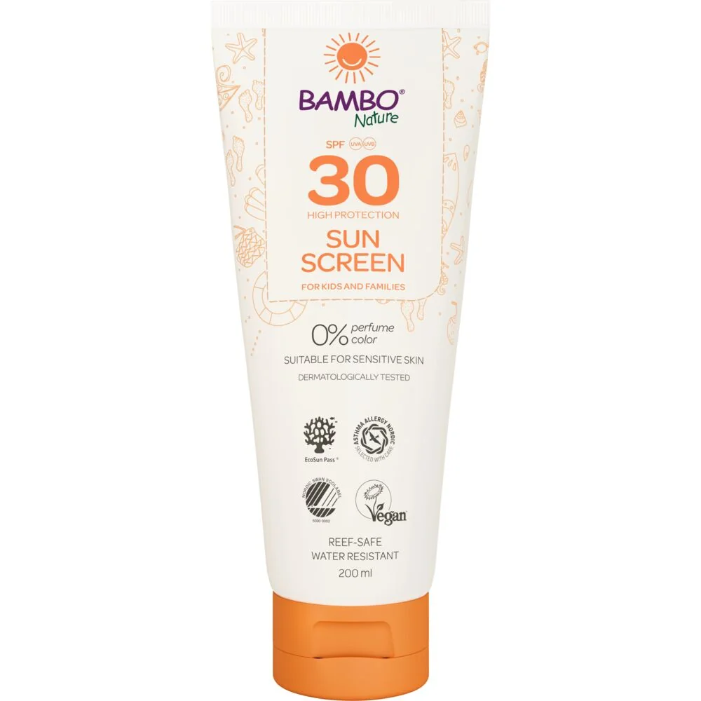 Crema cu protectie solara pentru copii SPF30, 200ml, Bambo Nature