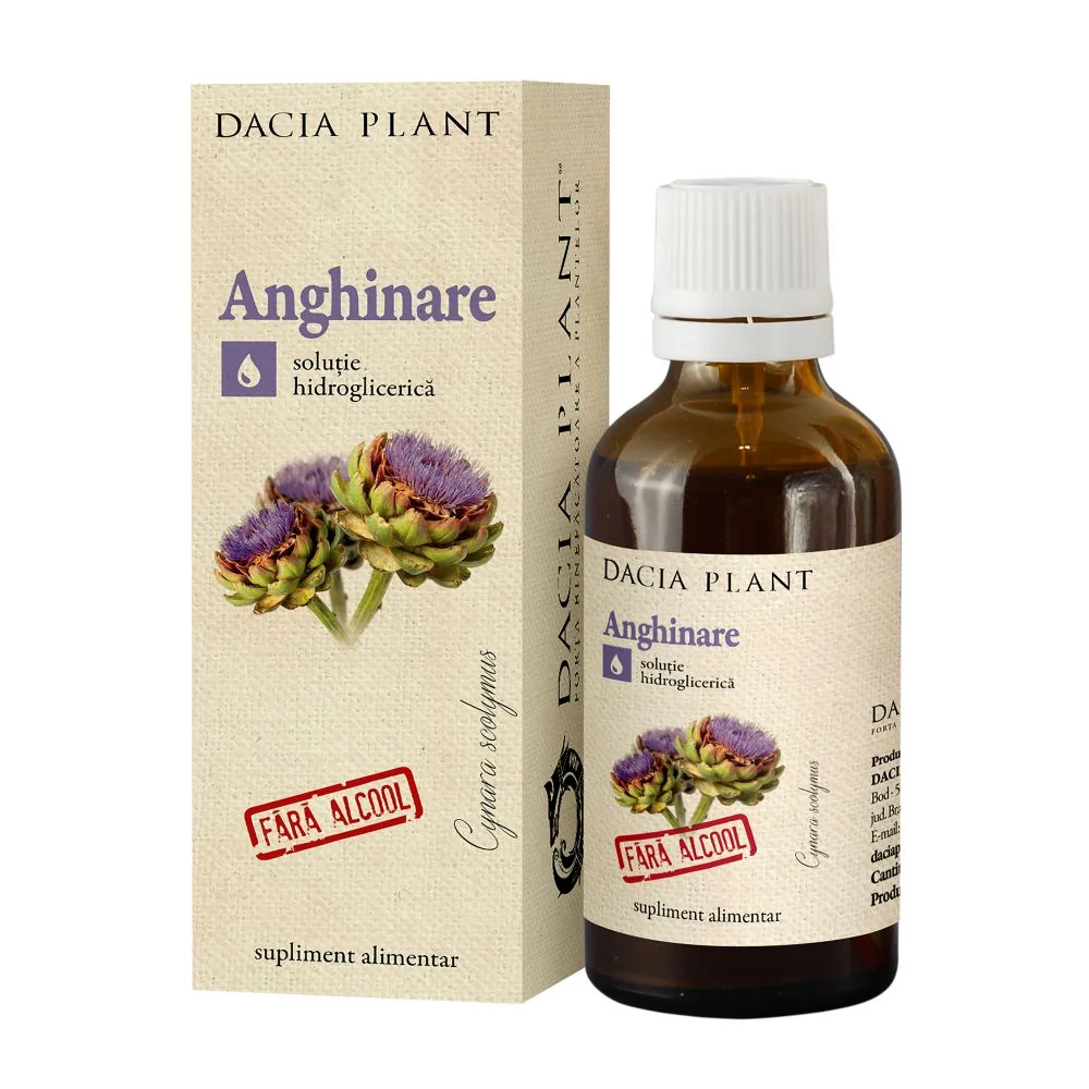Tinctura De Anghinare Fara Alcool, 50ml, Dacia Plant