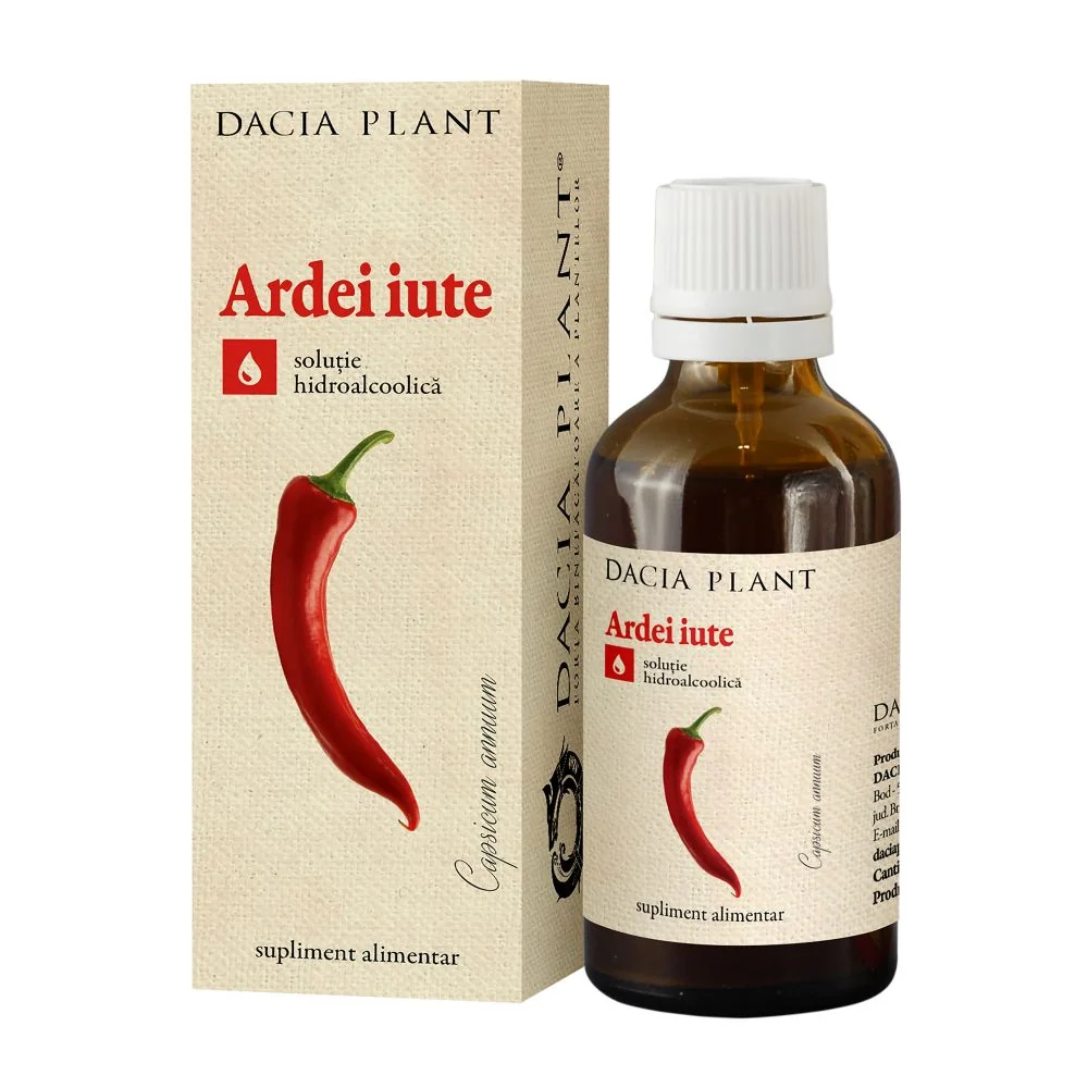 Tinctura De Ardei Iute, 50ml, Dacia Plant