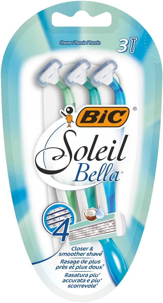 Pachet Aparat de ras Soleil Bella, 3 bucati, BIC
