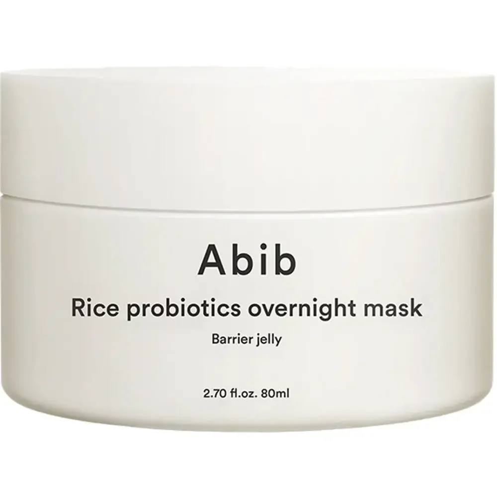 Masca gel de noapte pentru fata cu orez si probiotice, 80ml, Abib