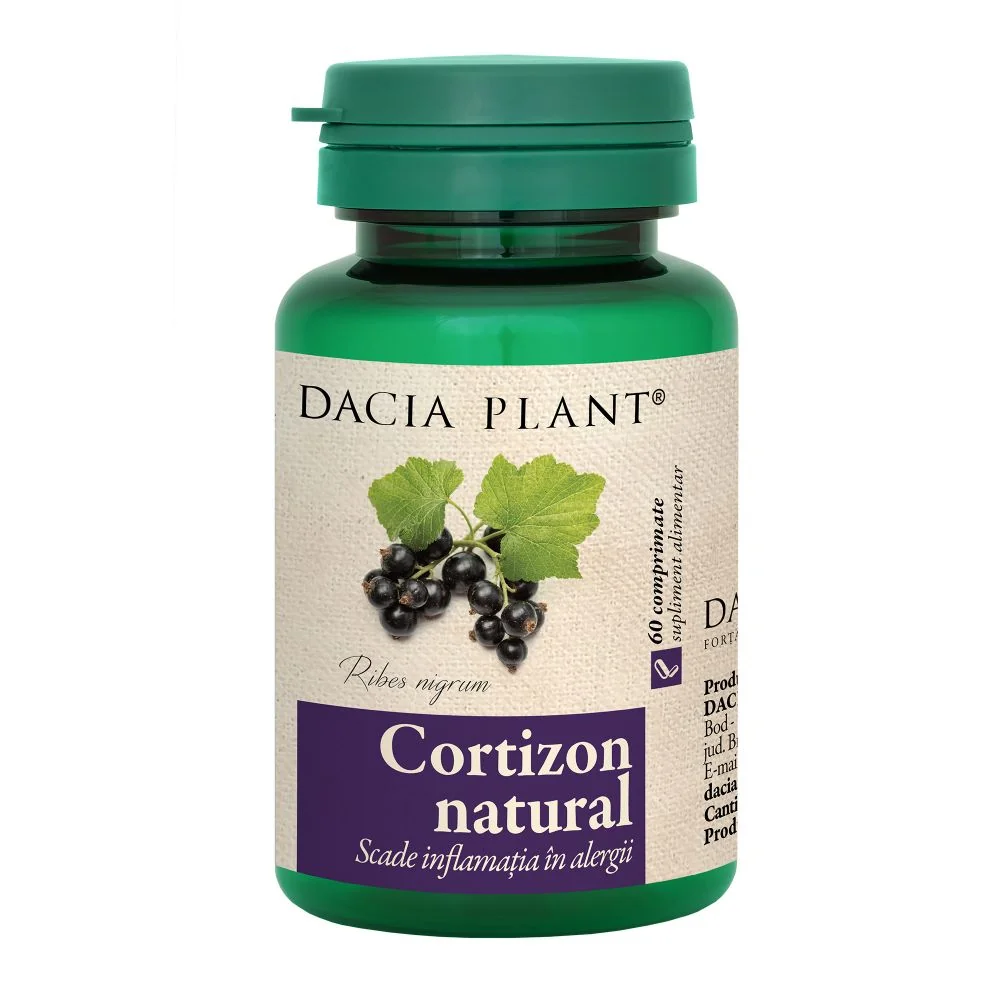 Cortizon Natural, 60 Comprimate, Dacia Plant