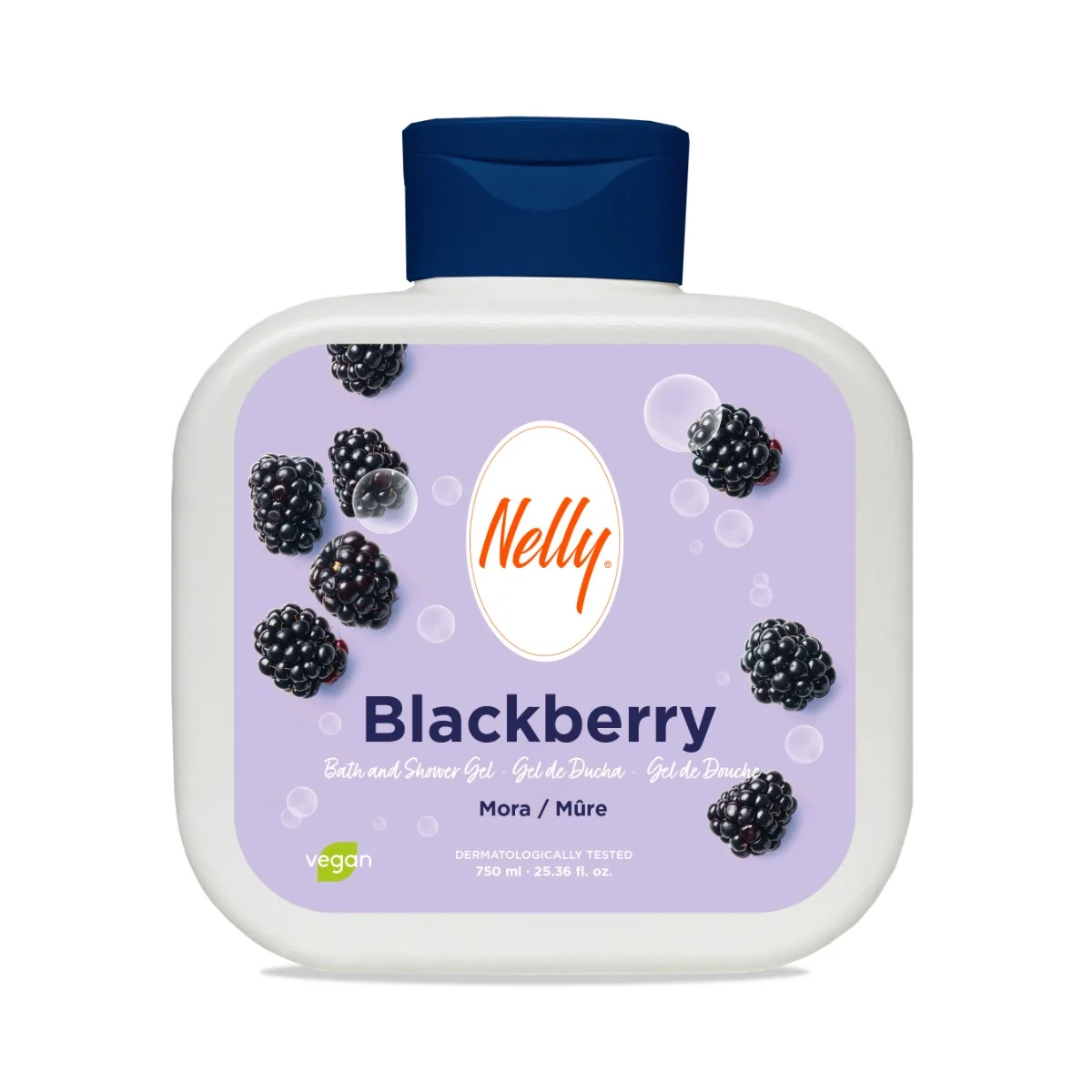 Gel de dus cu aroma de mure, 750ml, Nelly