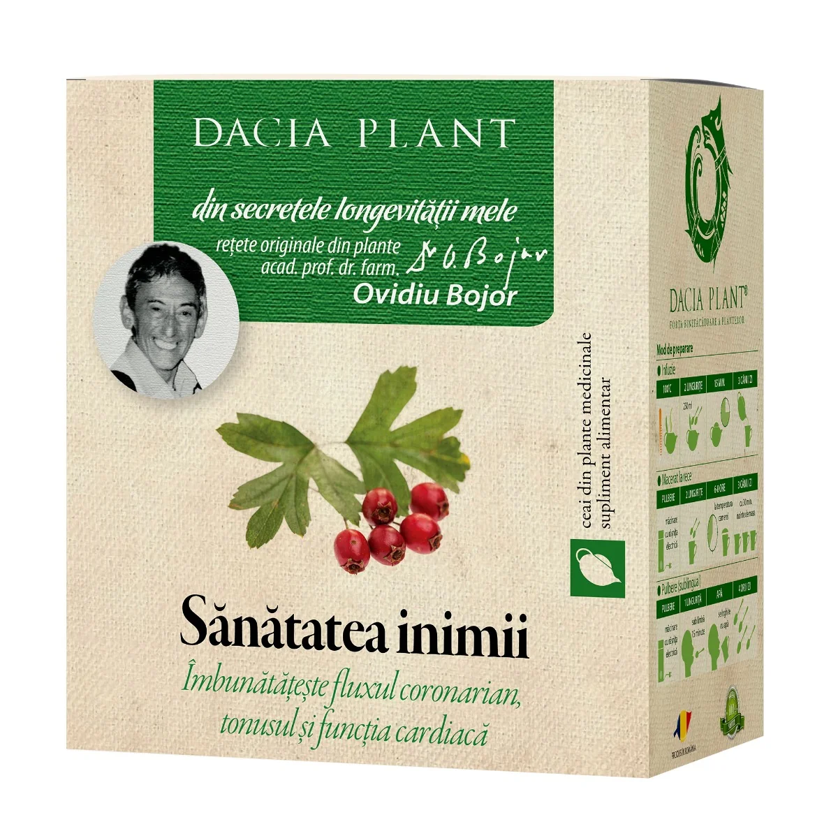 Ceai Sanatatea Inimii, 50g, Dacia Plant