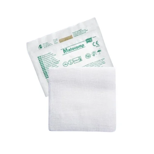 Comprese sterile tifon blister 8 straturi 17 fire 5x5cm, 3 bucati, Matopat