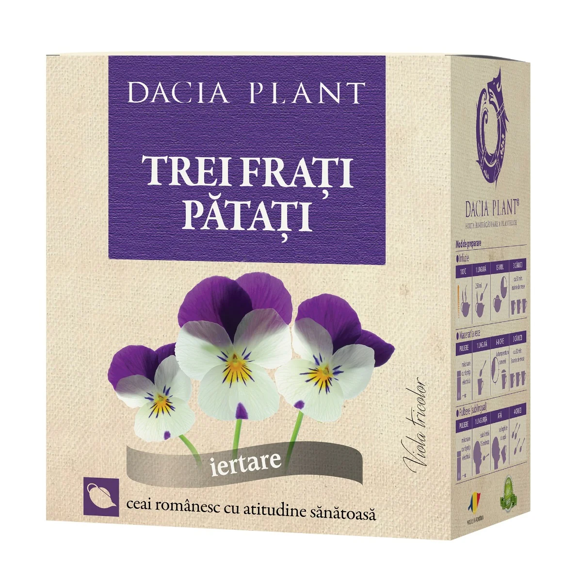 Ceai Trei Frati Patati, 50g, Dacia Plant