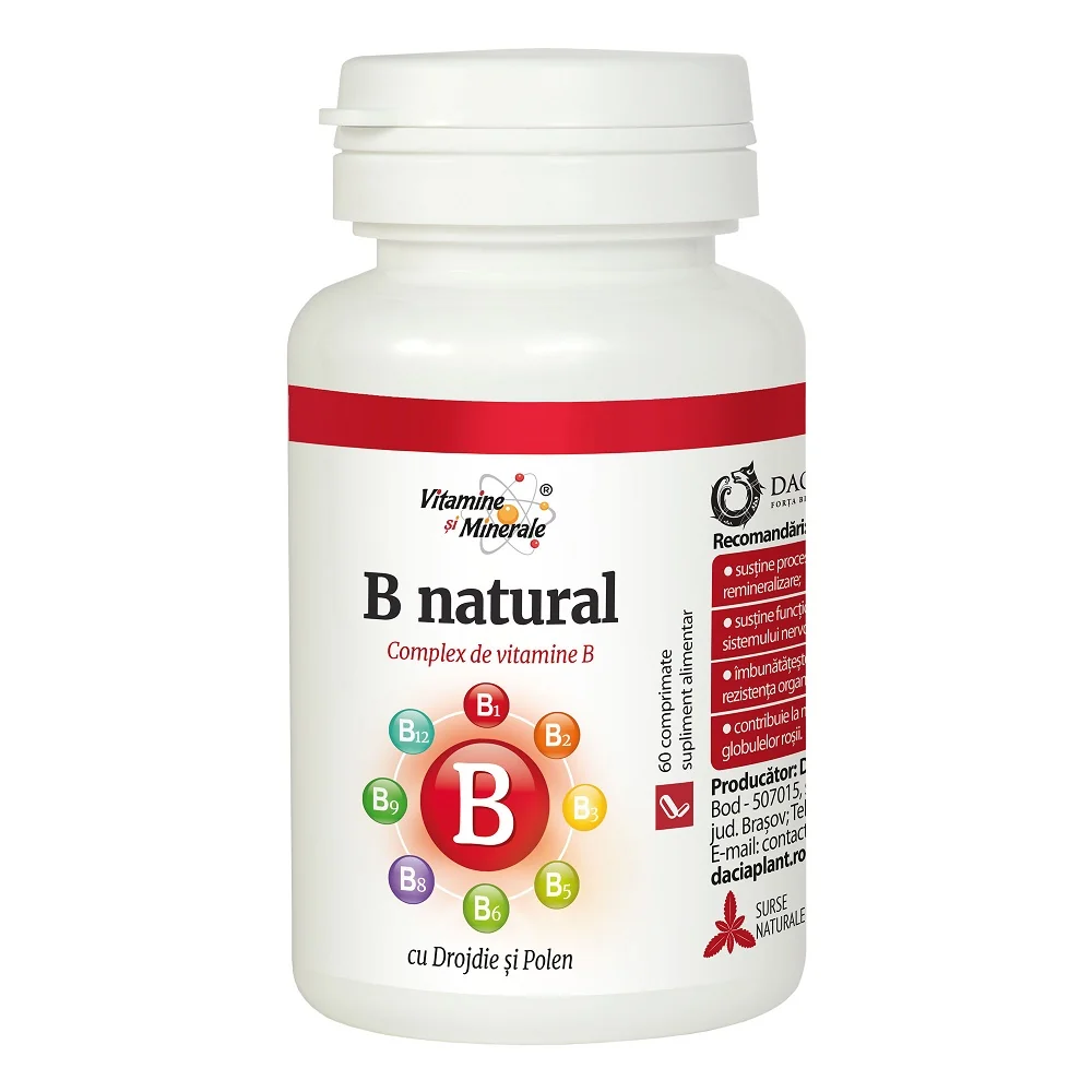 B Natural, 60 Comprimate, Dacia Plant