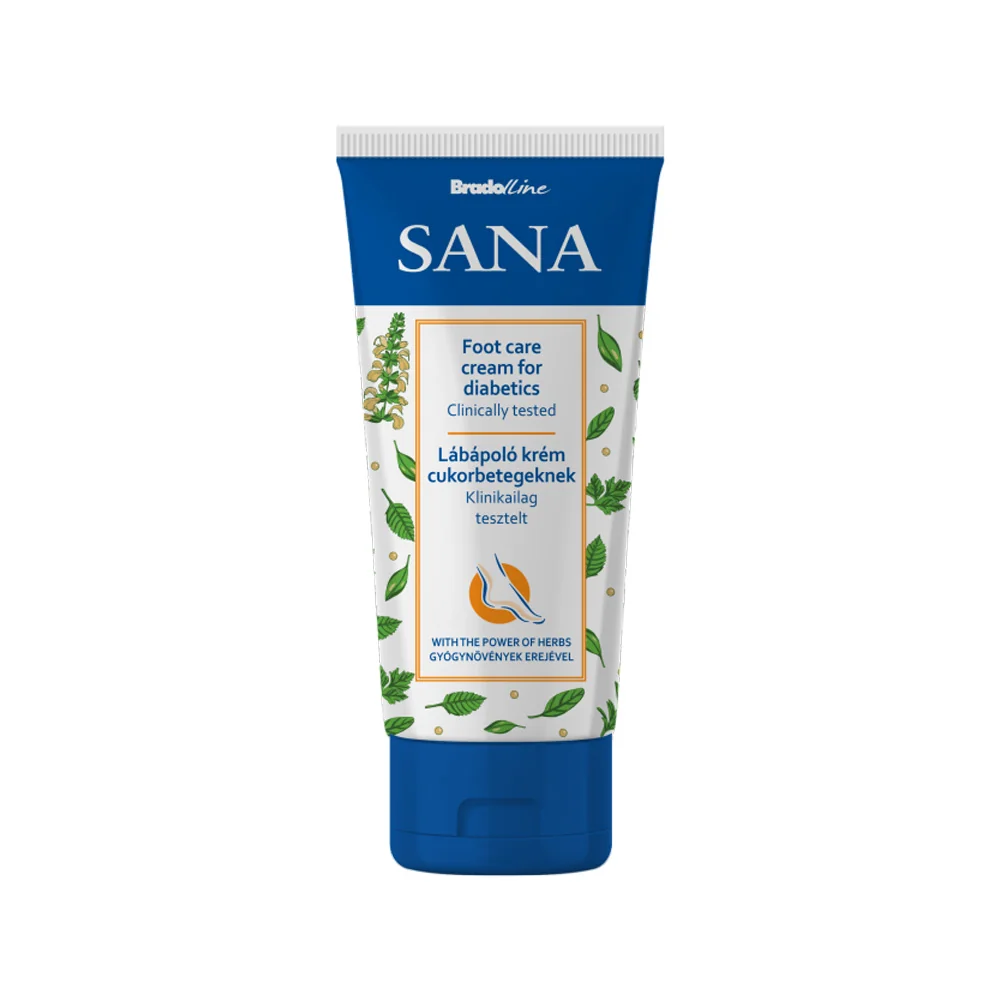 Crema de picioare pentru diabetici, 100ml, Sana