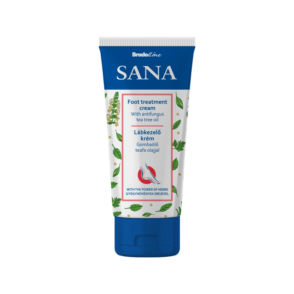 Crema tratament pentru ingrijirea picioarelor, 100ml, Sana