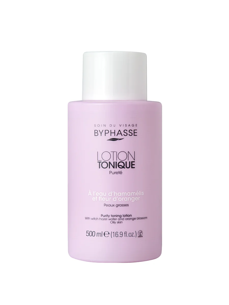 Lotiune tonica pentru ten gras cu Apa Hamamelis si Floare de portocal, 500ml, Byphasse
