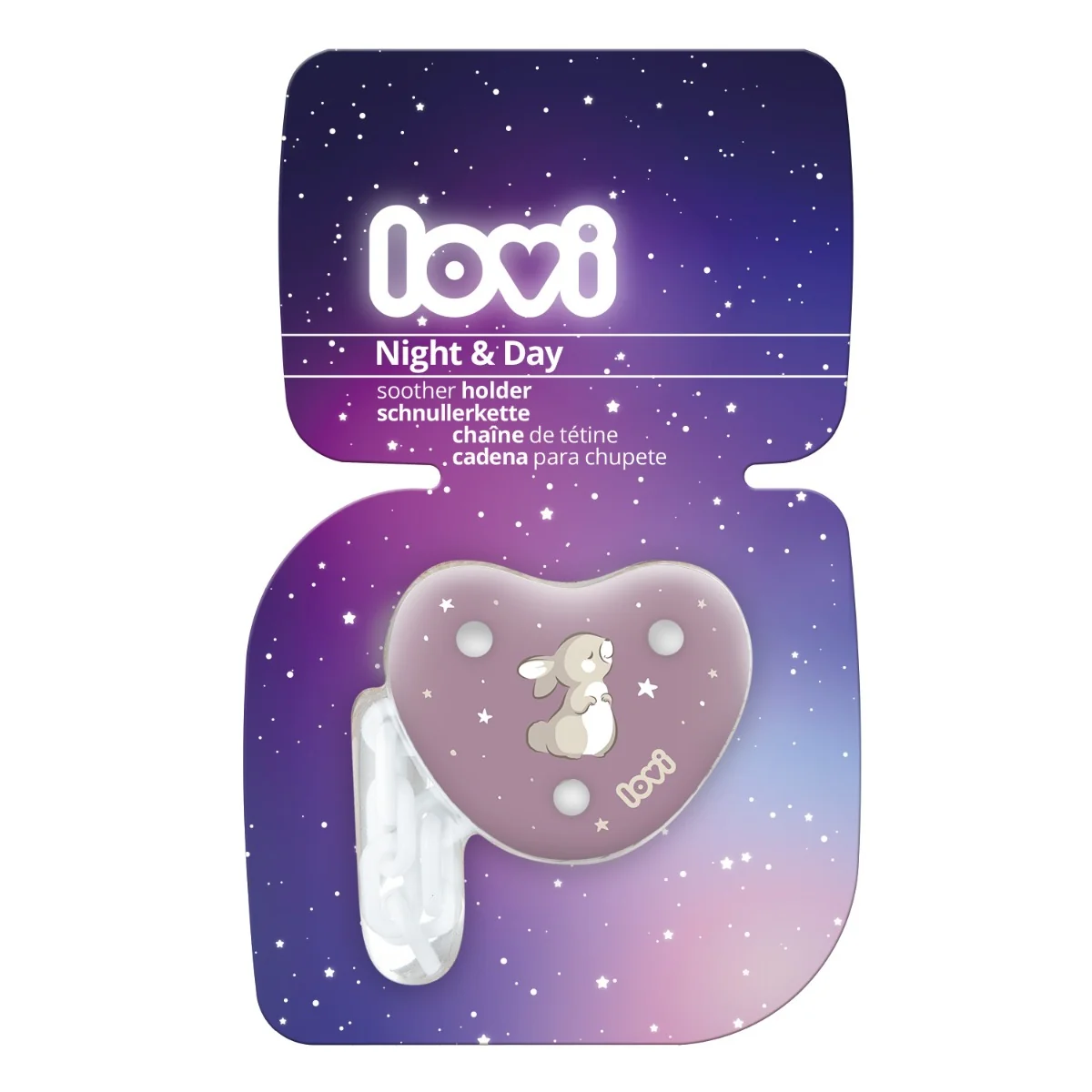 Lantisor suzeta Night&Day 10/893_GIRL, 1 bucata, LOVI