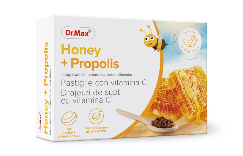Dr. Max Honey&Propolis, 24 drajeuri