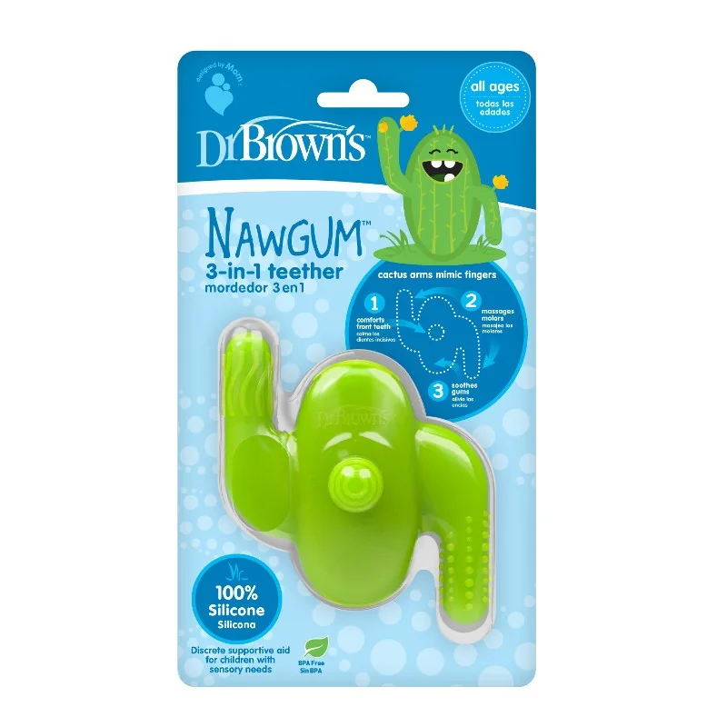 Jucarie De Dentitie In Forma De Cactus 3 In 1, 1 Bucata, Dr. Brown's