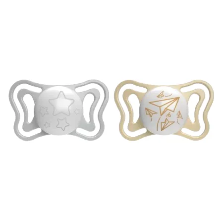 Suzete din silicon pentru copii 6-16 luni PhysioForma, 2 bucati, Chicco