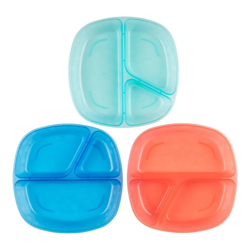 Set Farfurii Compartimentate, 3 Bucati, Dr. Brown's
