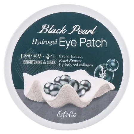 Plasturi pentru ochi tip hidrogel cu perle negre, 60 bucati, Esfolio