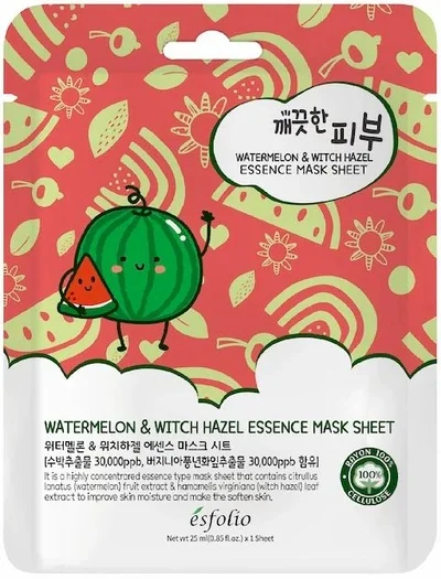 Masca faciala cu esenta de pepene verde, 25ml, Esfolio