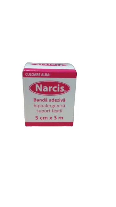 Banda Adeziva Cu Suport Textil, 5 cm x 3 m, Narcis