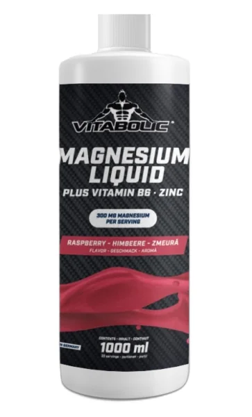Magnesium Liquid Zmeura, 1l, Vitabolic