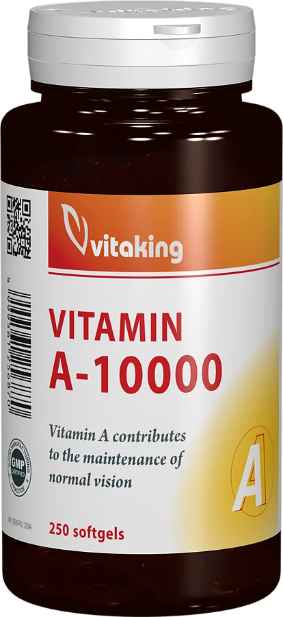 Vitamina A 10.000UI, 250 capsule gelatinoase, Vitaking