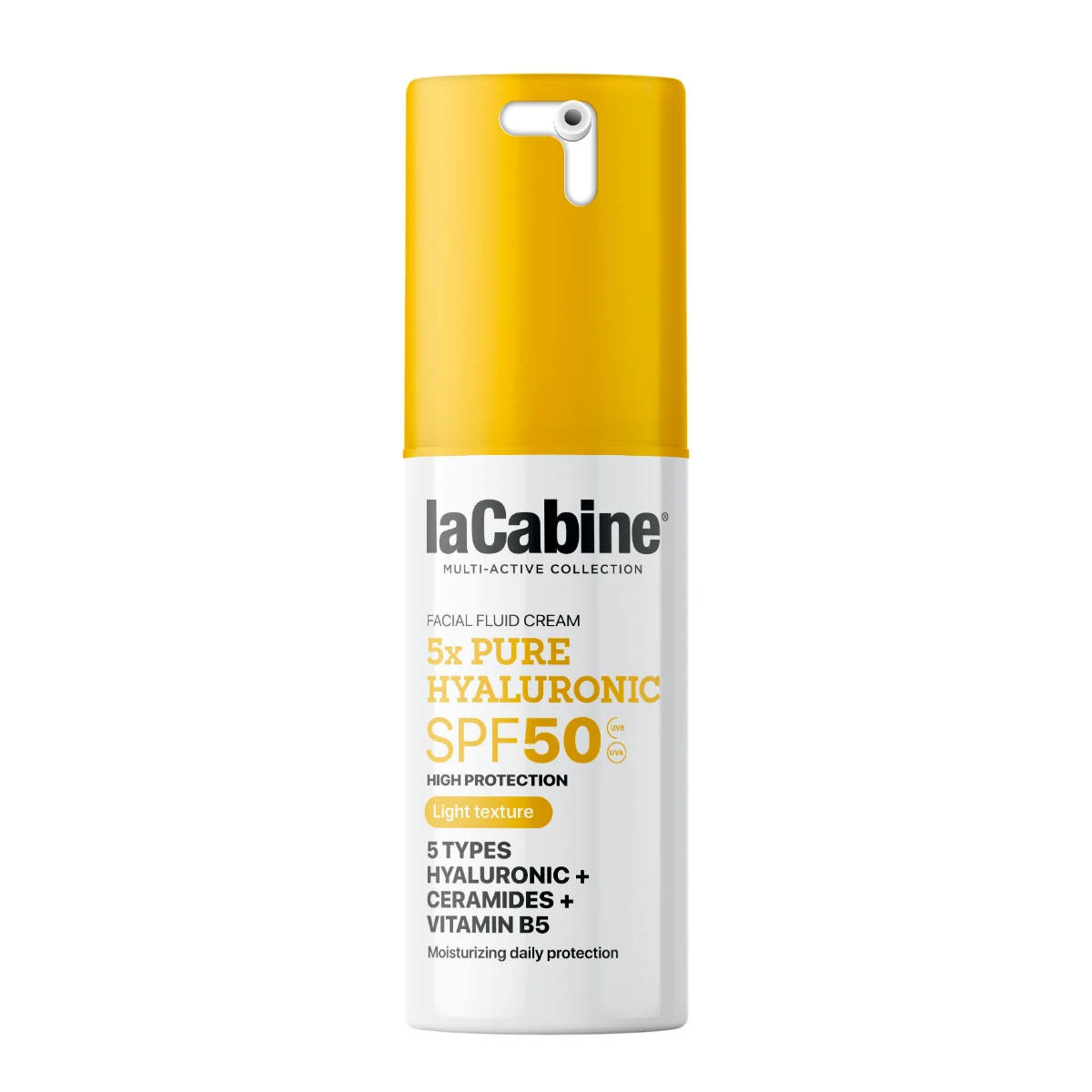 Crema fluida faciala 5x Pure Hyaluronic Light SPF50, 30ml, La Cabine