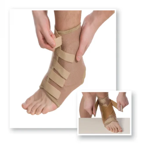 Orteza Elastica Pentru Glezna 7021, 27-32cm, L, Bej, MedTextile
