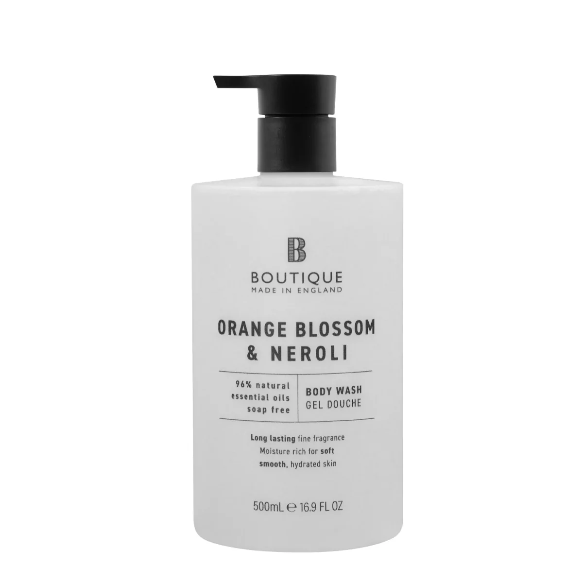 Gel de dus cu parfum de Flori de portocal & Neroli, 500ml, Boutique