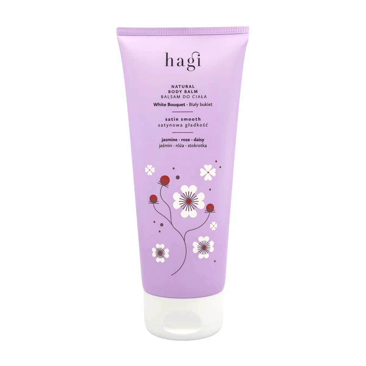 Balsam de corp natural White Bouquet, 200ml, Hagi