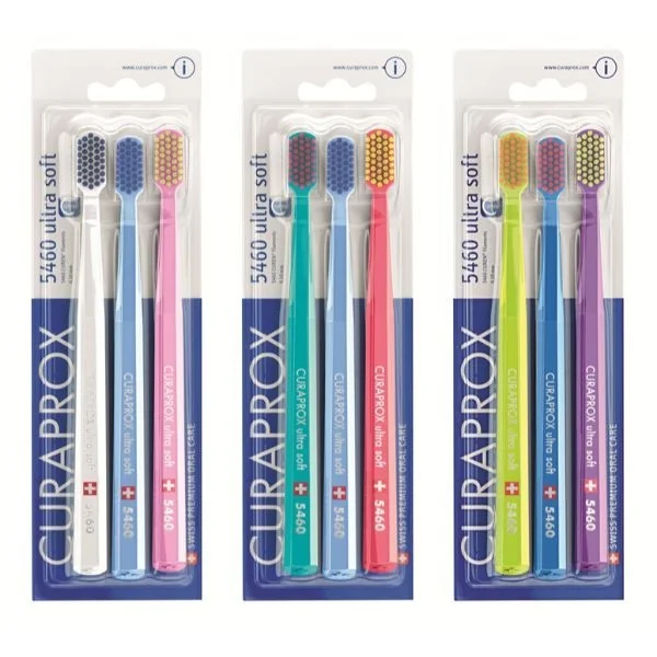 Set Periute De Dinti Ultra Soft 5460, 3 Bucati, Curaprox