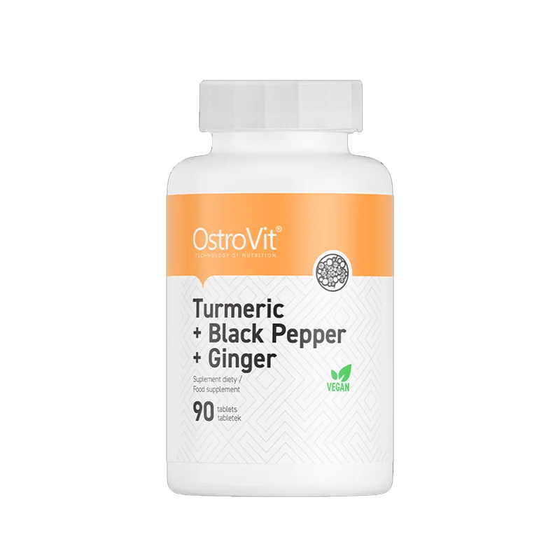 Turmeric + Ghimbir + Piper negru, 90 tablete, OstroVit