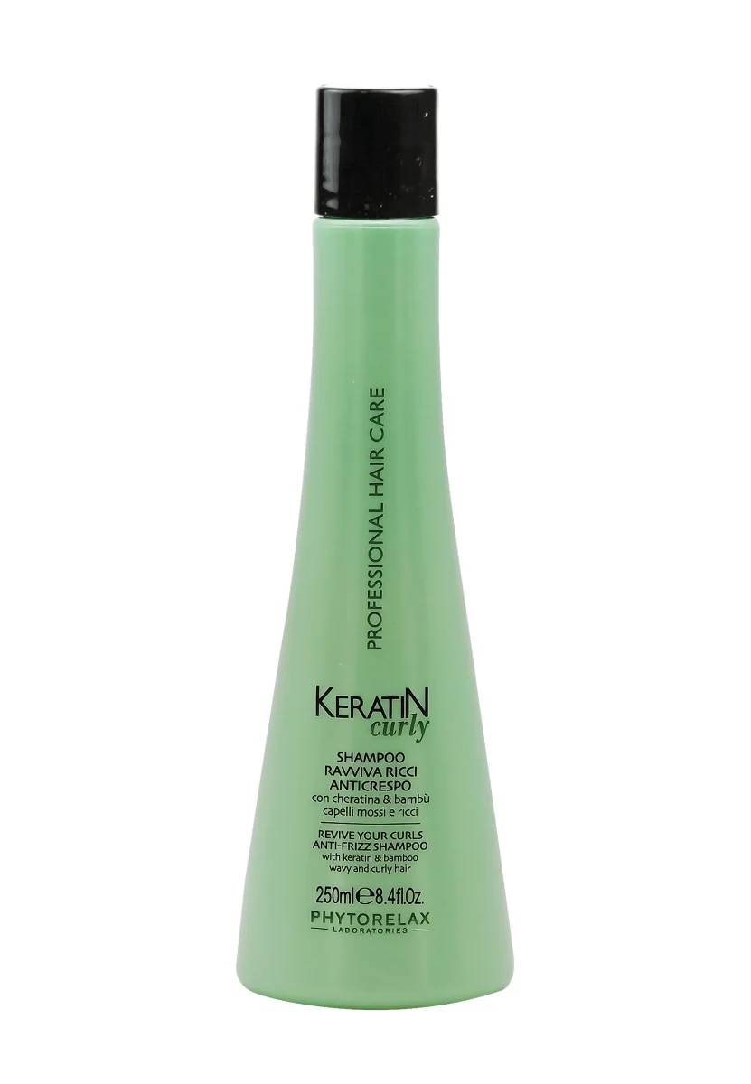Sampon pentru par cret si ondulat cu keratina, 250ml, Phytorelax