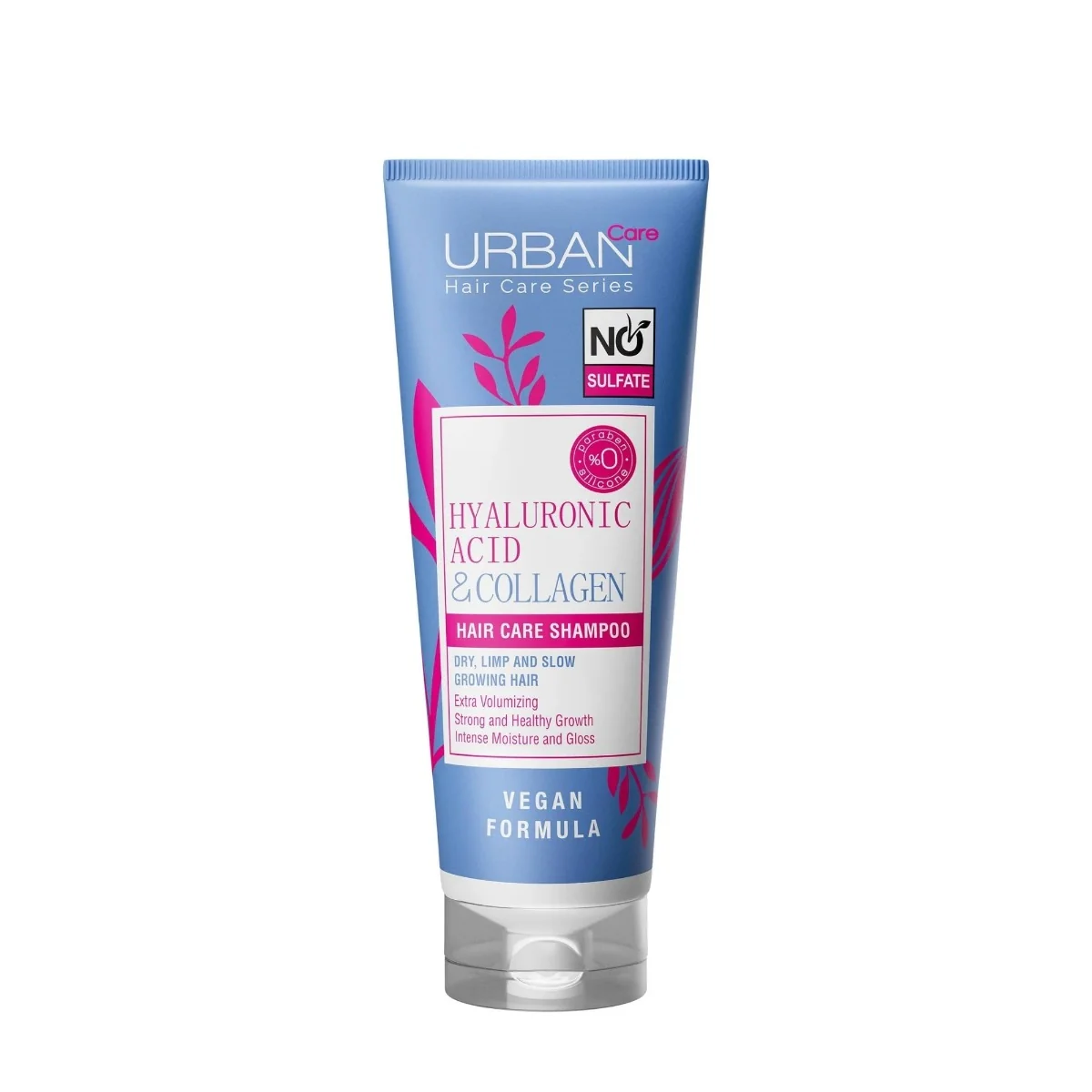 Sampon fara sulfati cu Acid Hialuronic si Colagen, 250ml, Urban Care