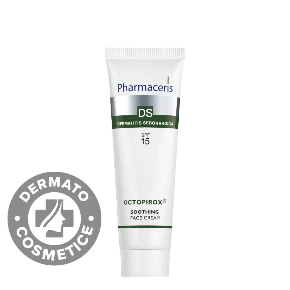 Crema calmanta pentru fata cu SPF15 Octoprirox® DS, 30ml, Pharmaceris