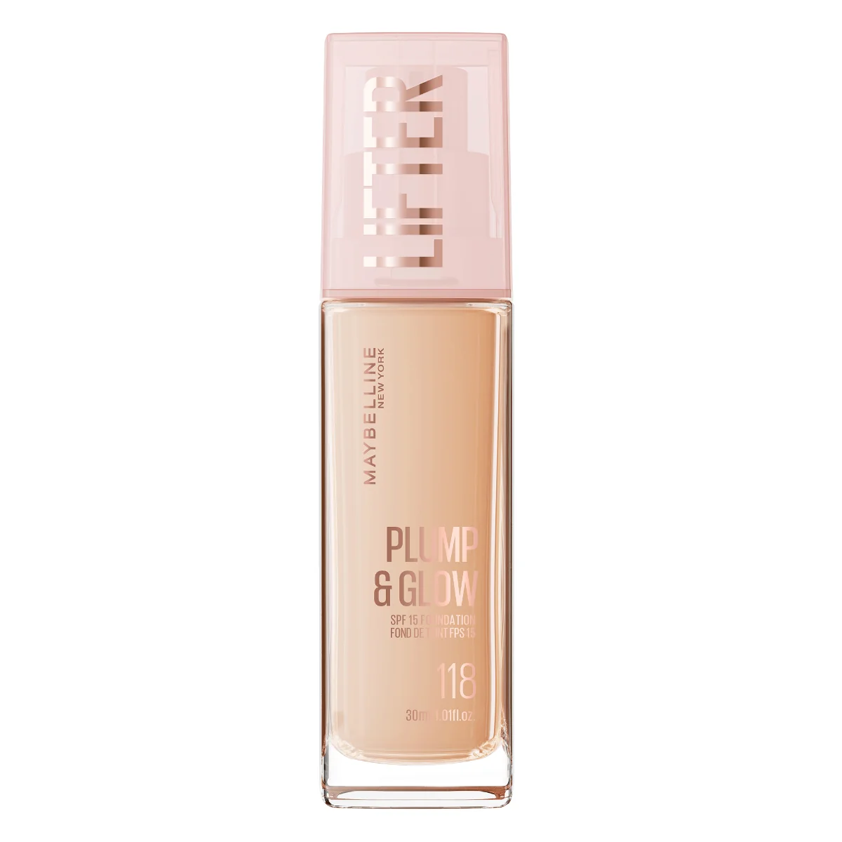 Fond de ten Lifter Plump & Glow Nr. 118, 30ml, Maybelline