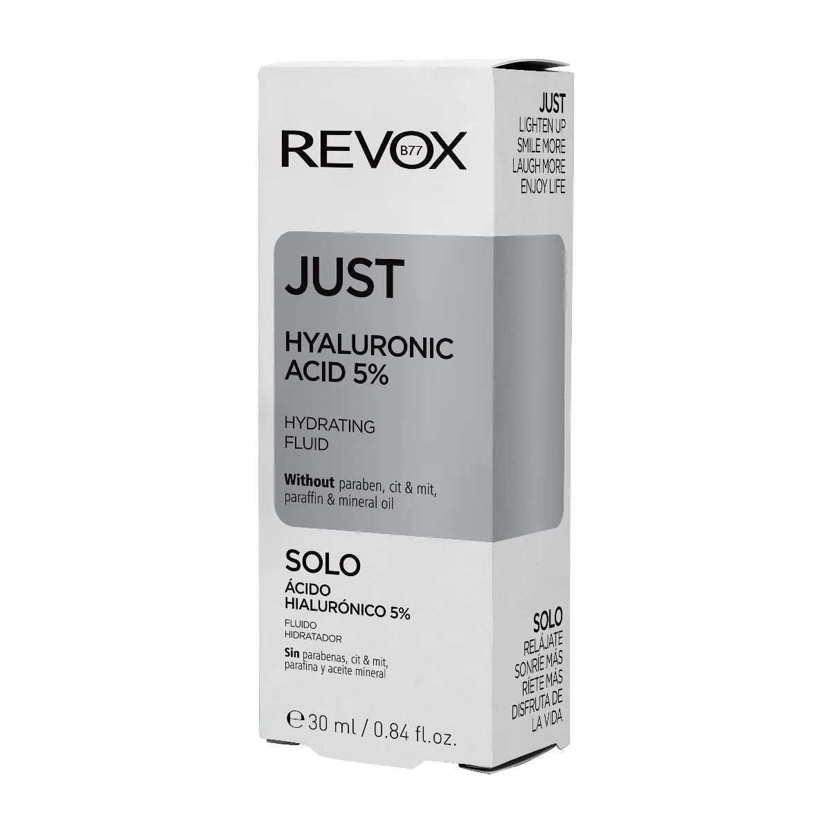 Fluid Hidratant Pentru Ten Cu Acid Hialuronic 5% Just, 30ml, Revox
