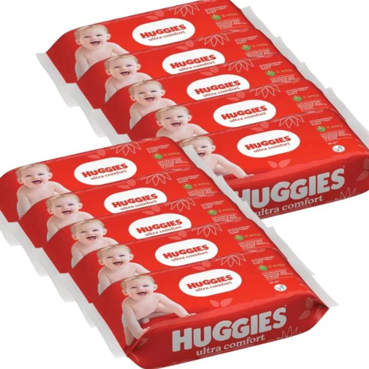 Servetele umede Ultra Comfort, 10 pachete x 56 bucati, Huggies