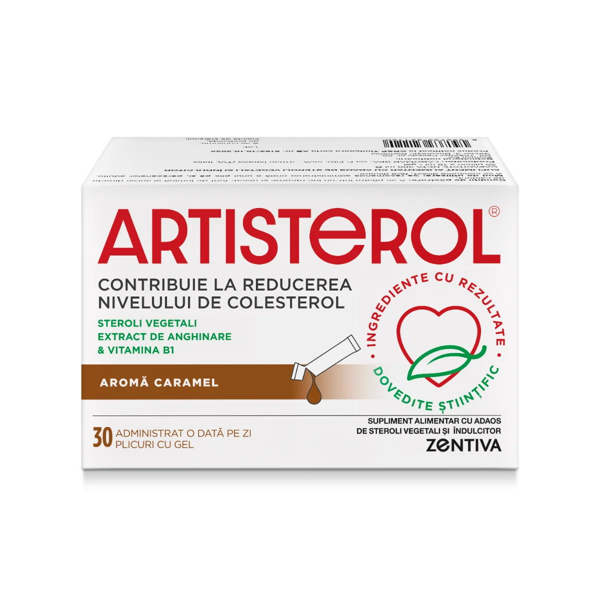 Artisterol aroma caramel, 30 plicuri cu gel, Zentiva