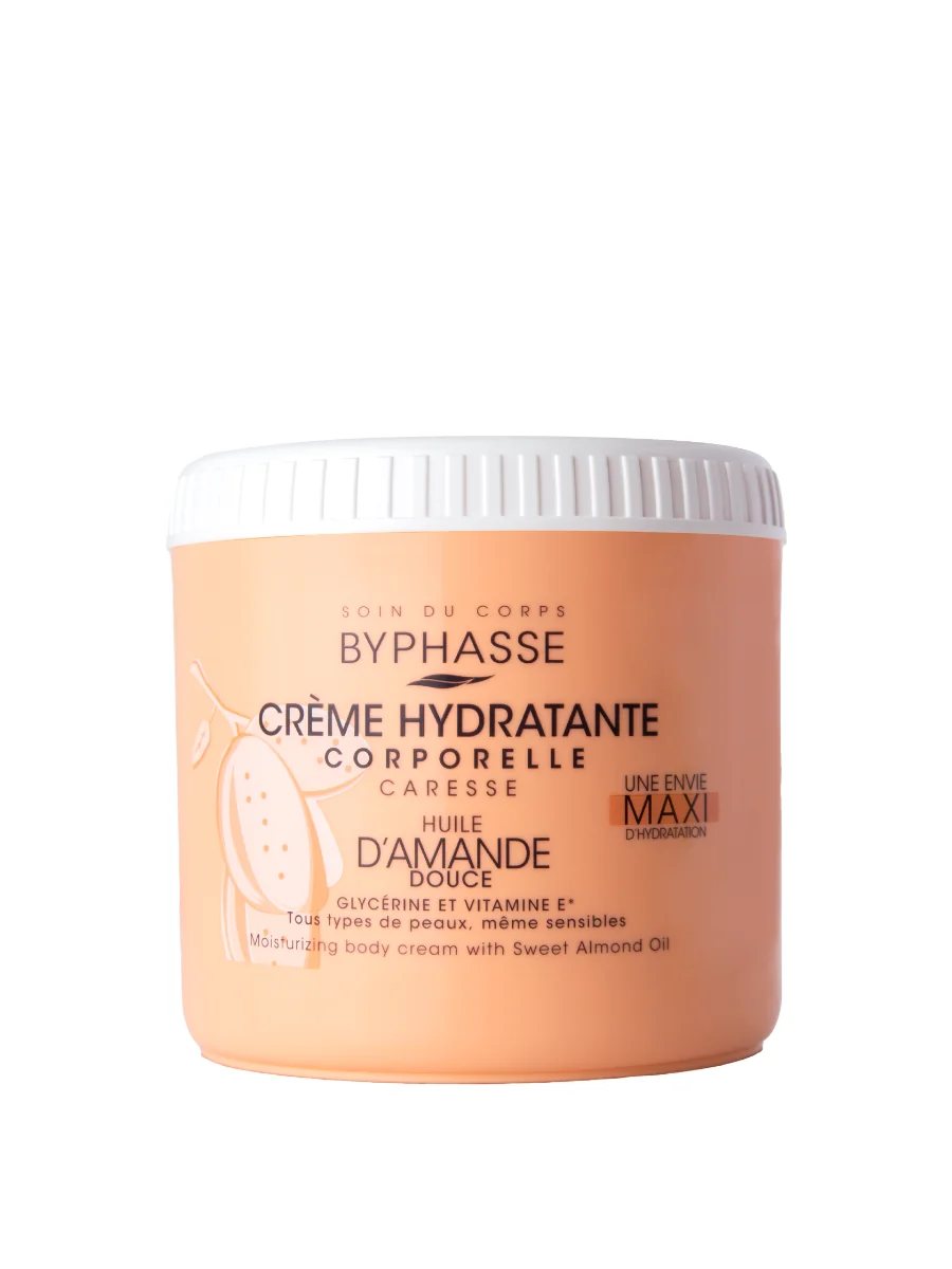 Crema de corp hidratanta cu ulei de migdale dulci, 500ml, Byphasse